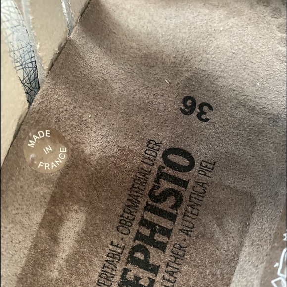 Mephisto Helisa silver edison women’s sandals comfort NWB 36/6 - Picture 5 of 9